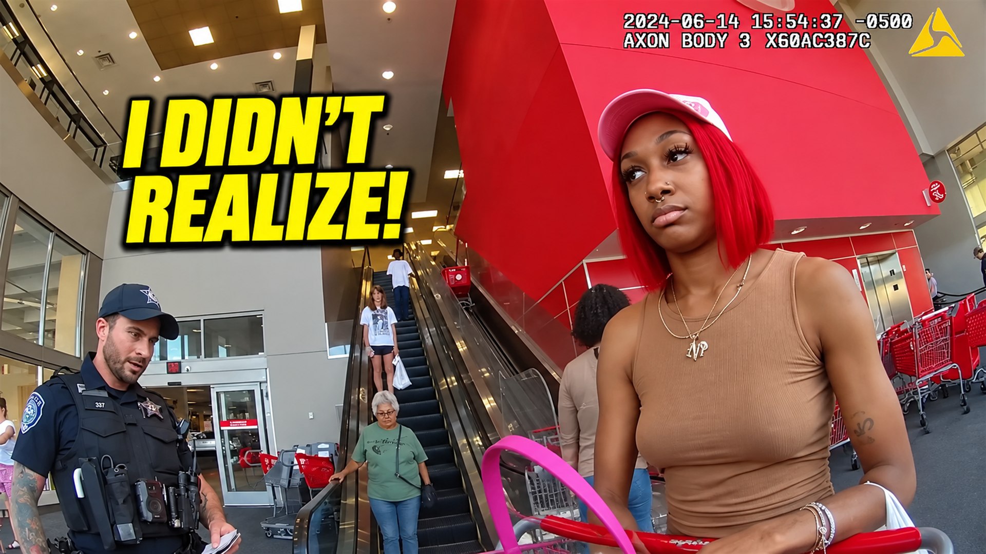 Bodycam still for "I Bought These" — Then the Receipt Shows Only Four Items | Bodycam Analysis