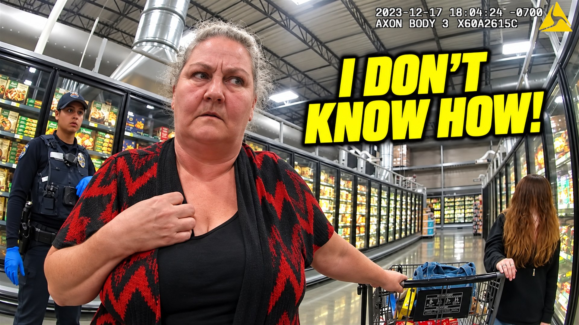 Bodycam still for Grandma Says "I Think You're Mistaken" — Then Clings to Her Purse | Bodycam Analysis