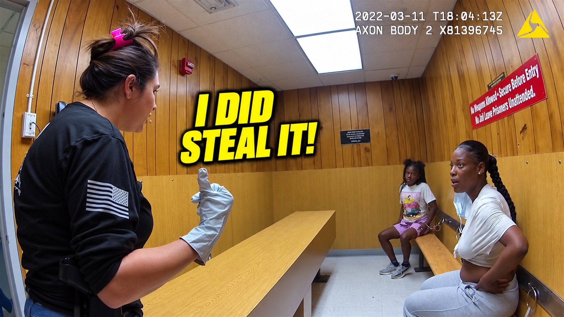 Bodycam still for Shoplifter Says "10 Candles I Got" — But the Bags Held $3,700 Worth | Bodycam Analysis